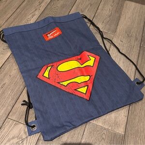 DC Comics Blue Superman Vintage Collection Drawstring Backpack